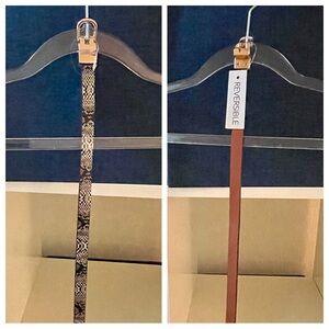 Belt New With Tags Reversible Brown and Snake Print Belt